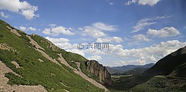云,山,風(fēng)景