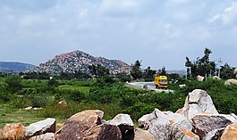 高原,巖,小丘