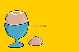 雞蛋,煮的雞蛋,食品
