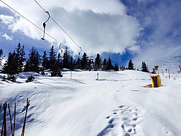 冬季運動,雪,電梯