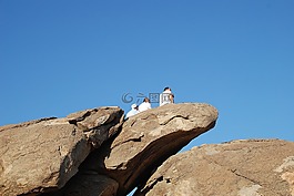查看,山,天空