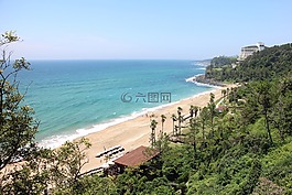 中国的,济州的酒店,私人海滩