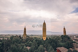 云南,崇圣寺三塔,光
