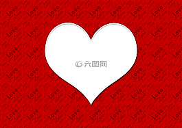 愛,紅色,白