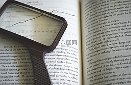 書,放大鏡,玻璃