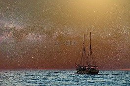 船舶,平衡,星星