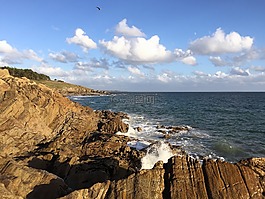 海,巖,布列塔尼
