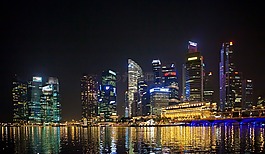 新加坡,商業,夜景
