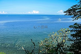海,景觀,自然