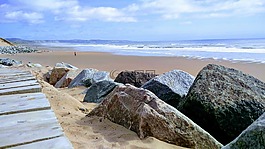 海灘,海岸線,海洋