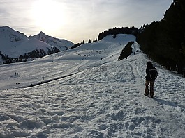 寒冬,山,高山