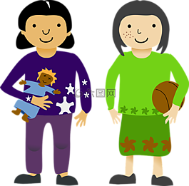 女孩,朋友,兄弟姐妹
