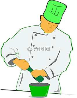 廚師,胡椒磨,烹飪