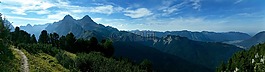 山,schachen,徒步旅行
