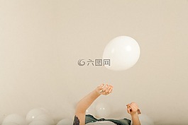 人,女孩,手