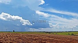 天空,云,字段
