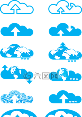 云,上傳,下載