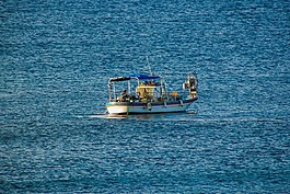 釣魚(yú),漁船,船