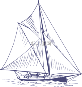 游艇,船,藍色