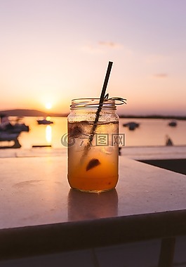 喝,冷,飲料