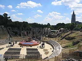露天劇場,劇院,階段