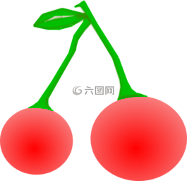 櫻桃,紅色,綠色