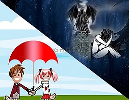 生活,死亡,拼貼畫(huà)