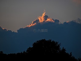 云,孫光,晚上