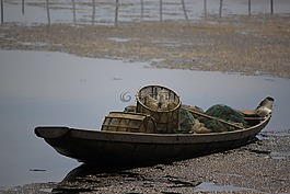 顏色,越南,小船