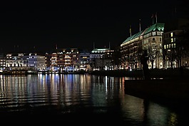 漢堡,夜,圣誕市場(chǎng)