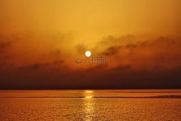 云,日落,太陽