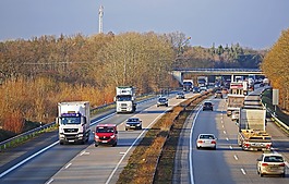 公路,feierabend交通,傍晚