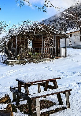 首頁,雪,景觀