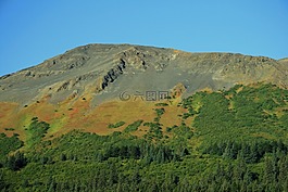 阿拉斯加州,曠野山,石