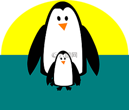 企鵝,成人,可愛