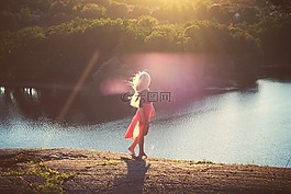 湖,水,綠色