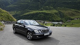 汽車,奔馳,山