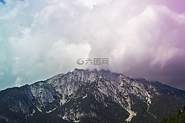 山,雪,冬天