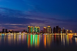 夜晚,夜景,大樓