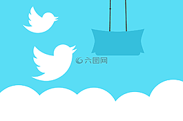 twitter,旗幟,消息