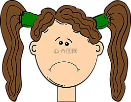 棕色,孩子,女孩