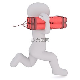 傳真,白人男性,3d模型
