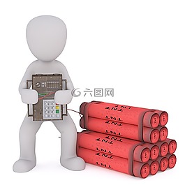 傳真,白人男性,3d模型