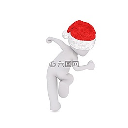 圣誕節(jié),白人男性,全身