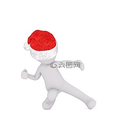 圣誕節(jié),白人男性,全身