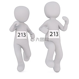 傳真,白人男性,3d模型