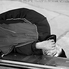 無家可歸,男子,睡眠