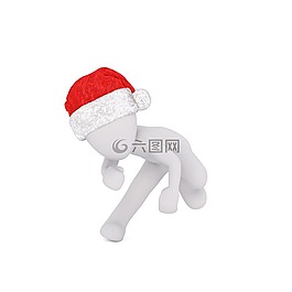 圣誕節(jié),白人男性,全身