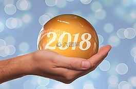手,新的一年的一天,除夕