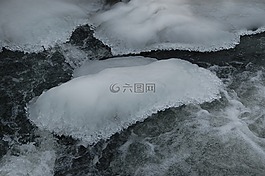 凝膠,冰,冷凍的水